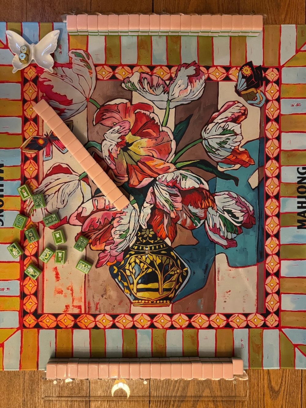 New Mahjong Mat NEW, 7 day deliver: Parrot tulip, similar to a sold out style.